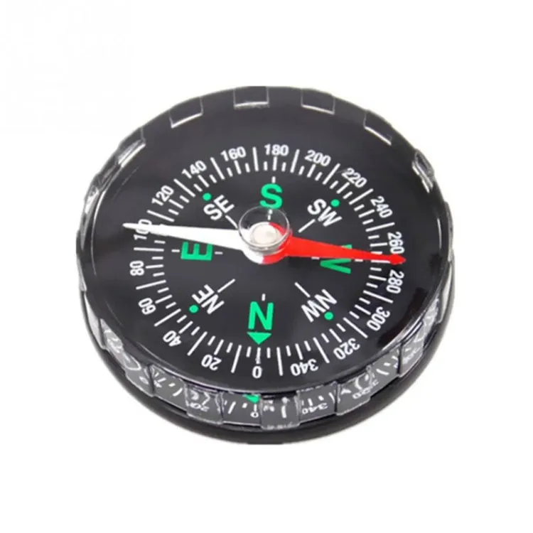 10 PCS DC45 Portable Mini Precise Compass Practical Guider for Camping Hiking North Navigation Survival Button Design Compass, Diameter: 45mm(Black)