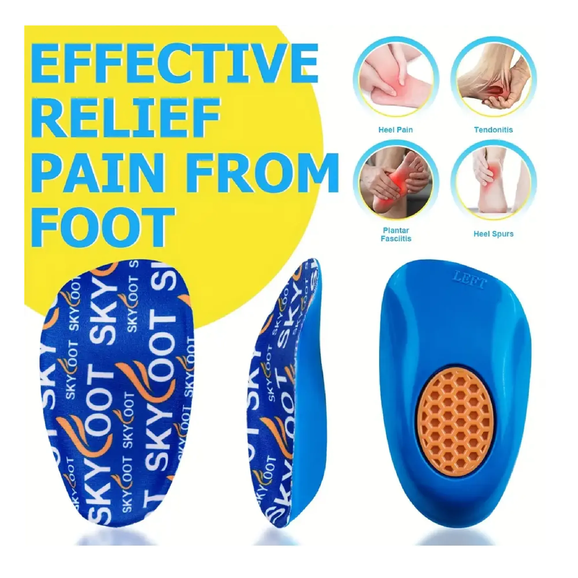 1pair Orthotic Insole, Soft And Breathable, Special Structure, Comfortable To Wear, Heel Cup Padding