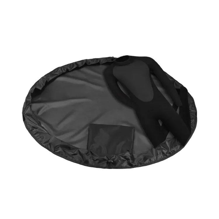 210D Oxford Cloth Beach Swimsuit Wetsuit Storage Bag Quick Change Bag, Specification:Diameter 90cm(Black)