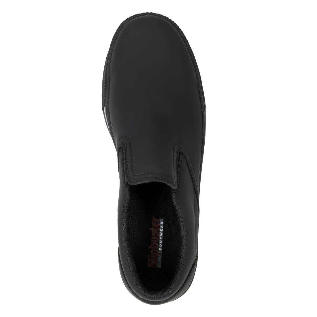 BA062-44 Slipbuster Recycled Microfibre Slip-on Shoe Matte Black 44