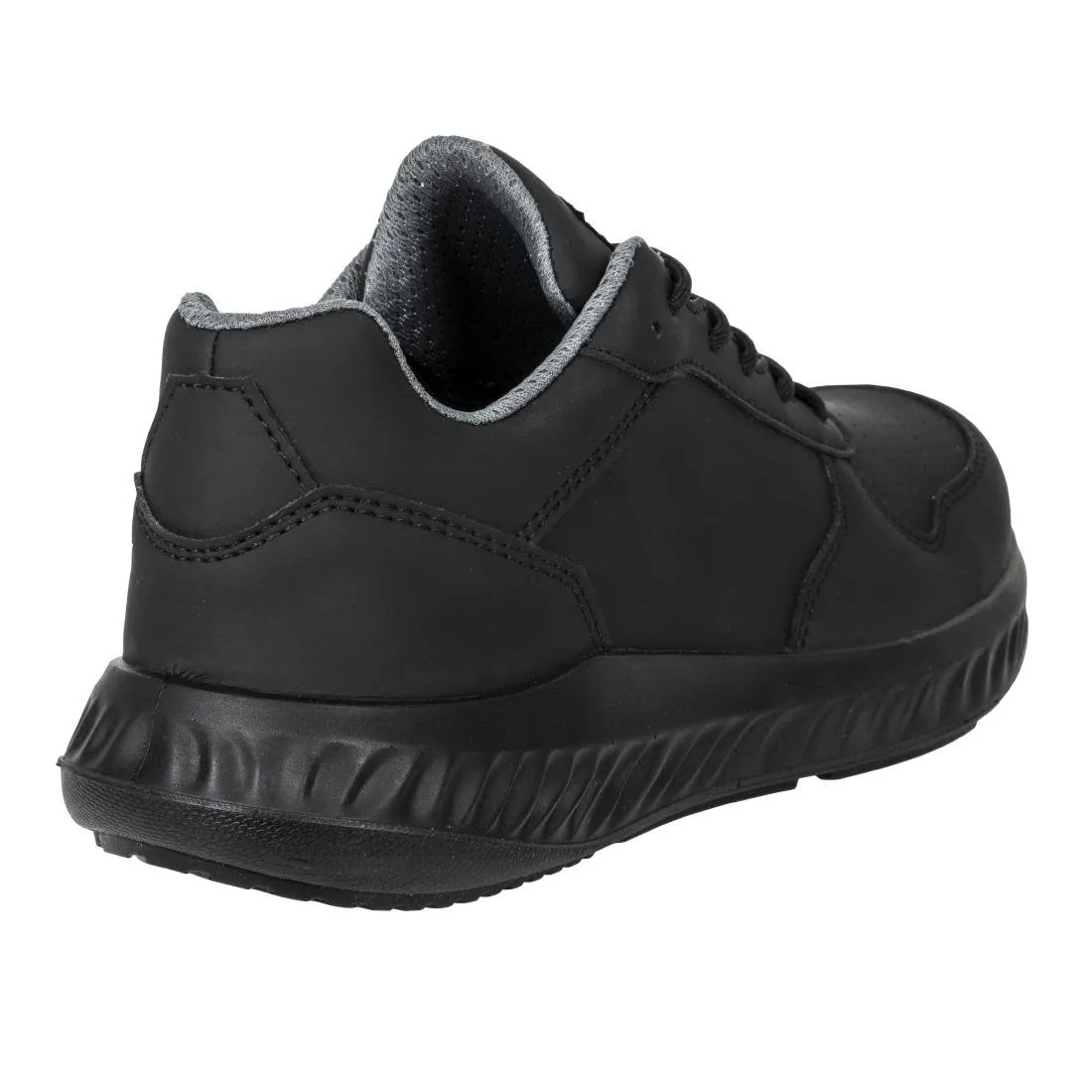 BA063-39 Slipbuster Recycled Microfibre Trainers Matte Black 39