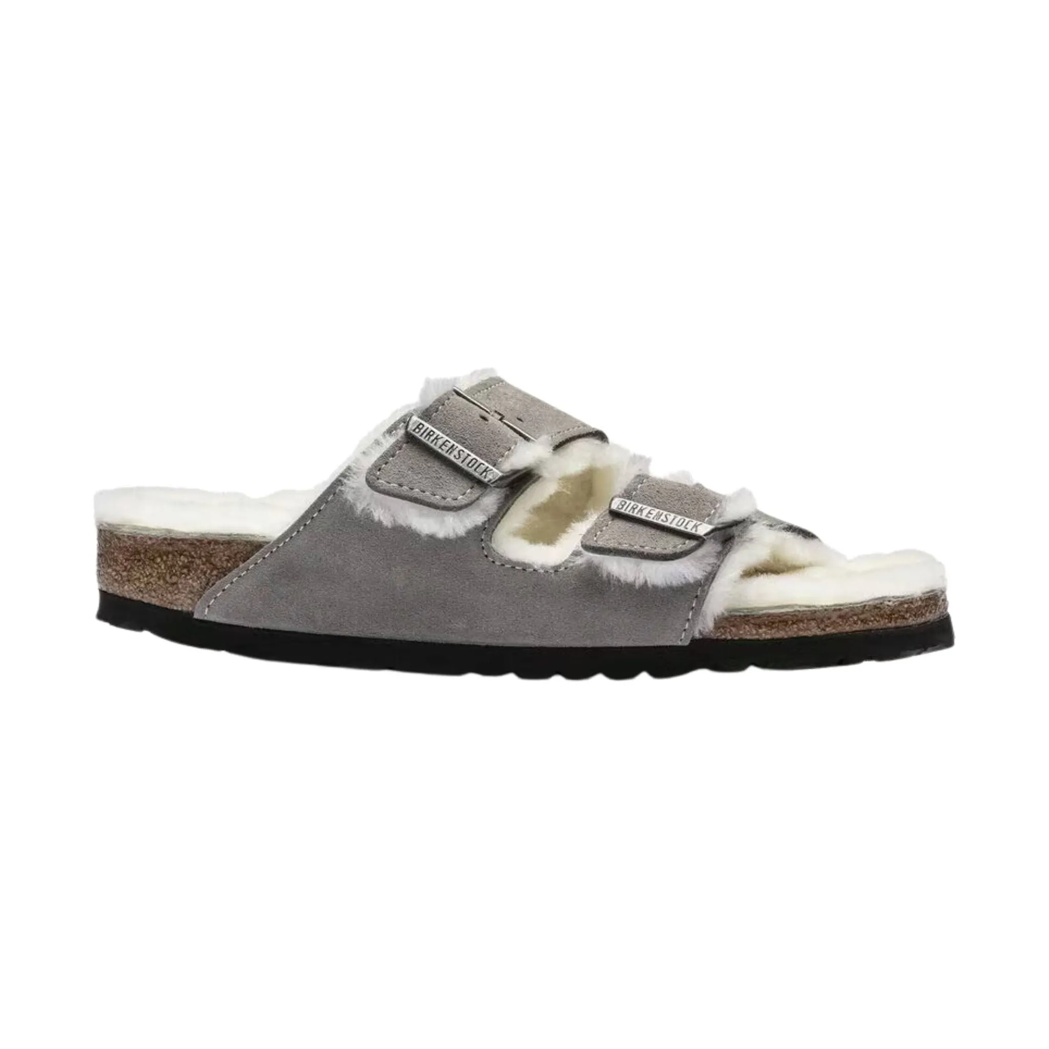 Birkenstock Arizona Shearling Sandal - Stone