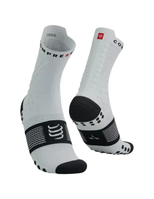 Compressport Unisex's Pro Racing Socks v4.0 Trail - White/Black