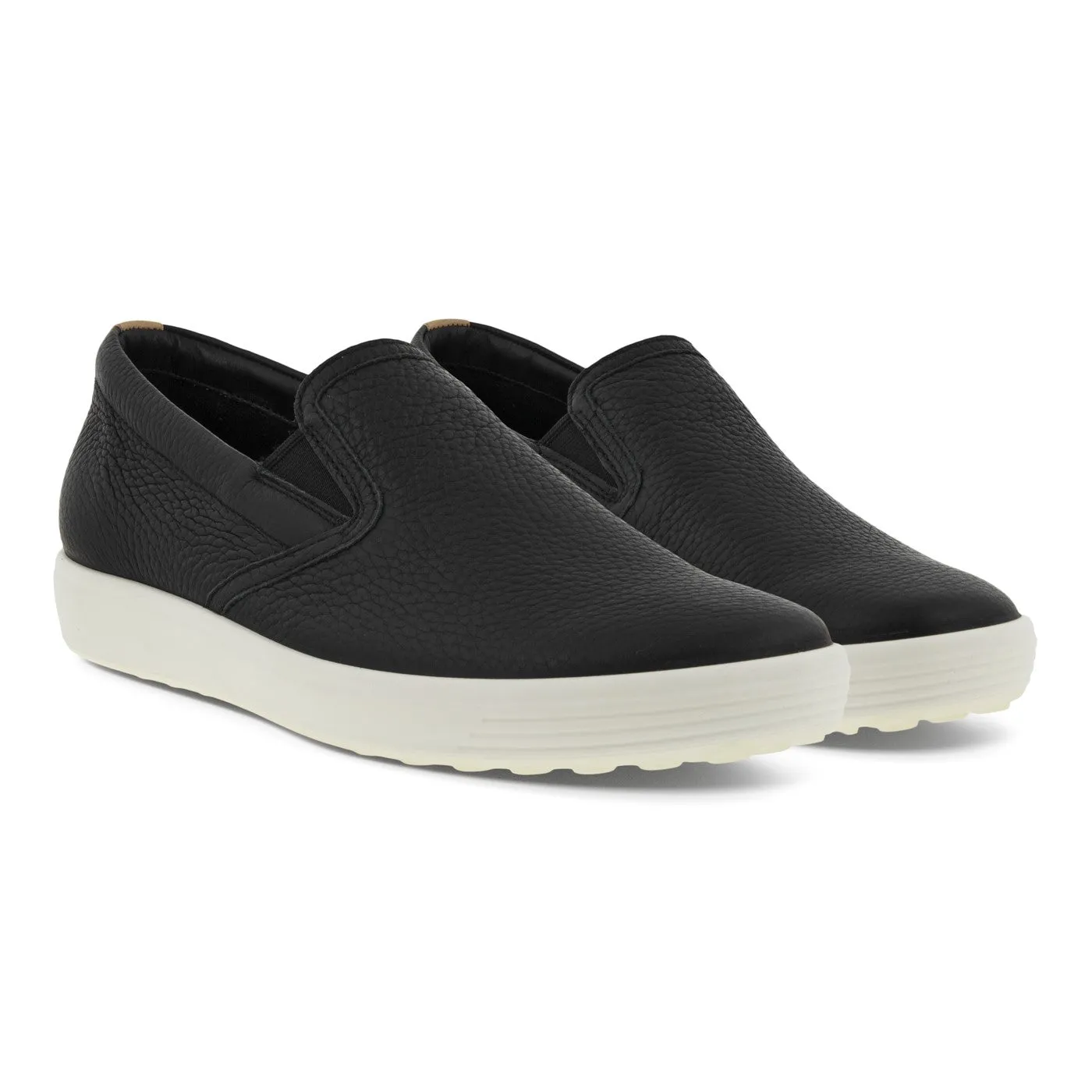 Ecco Women's Soft 7 Slip On - Black/Powder