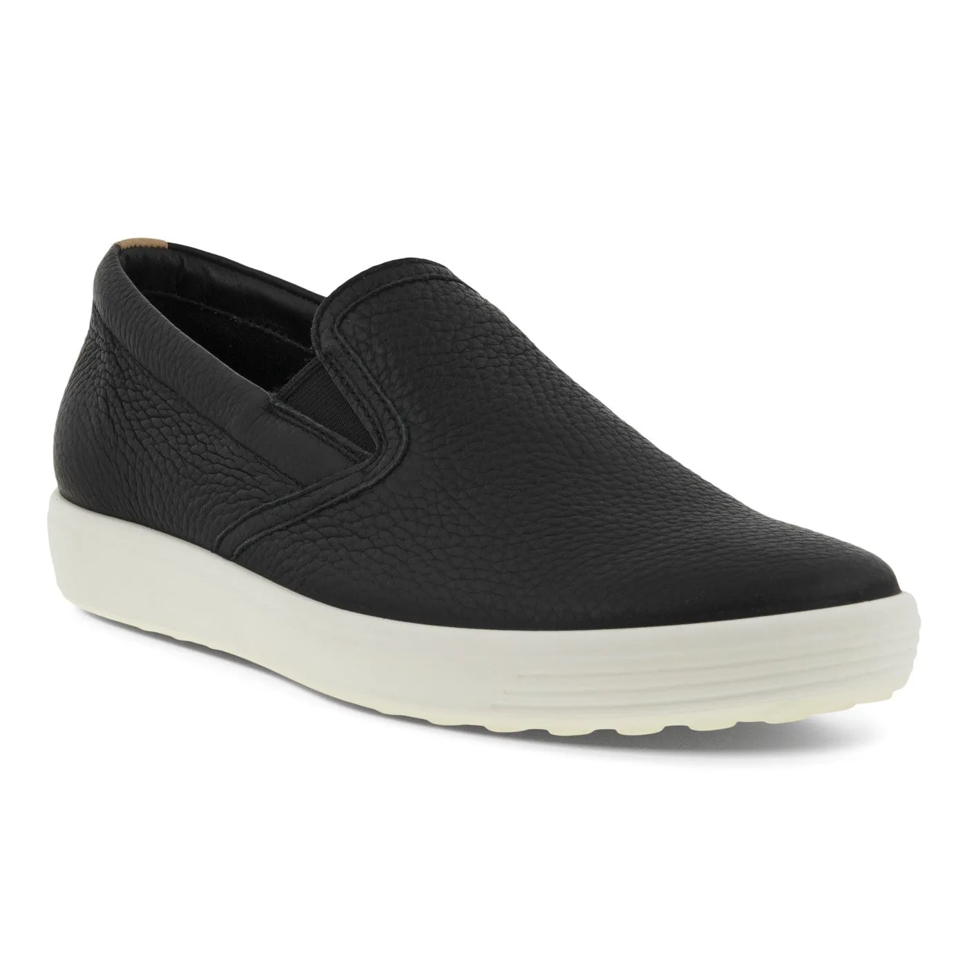 Ecco Women's Soft 7 Slip On - Black/Powder