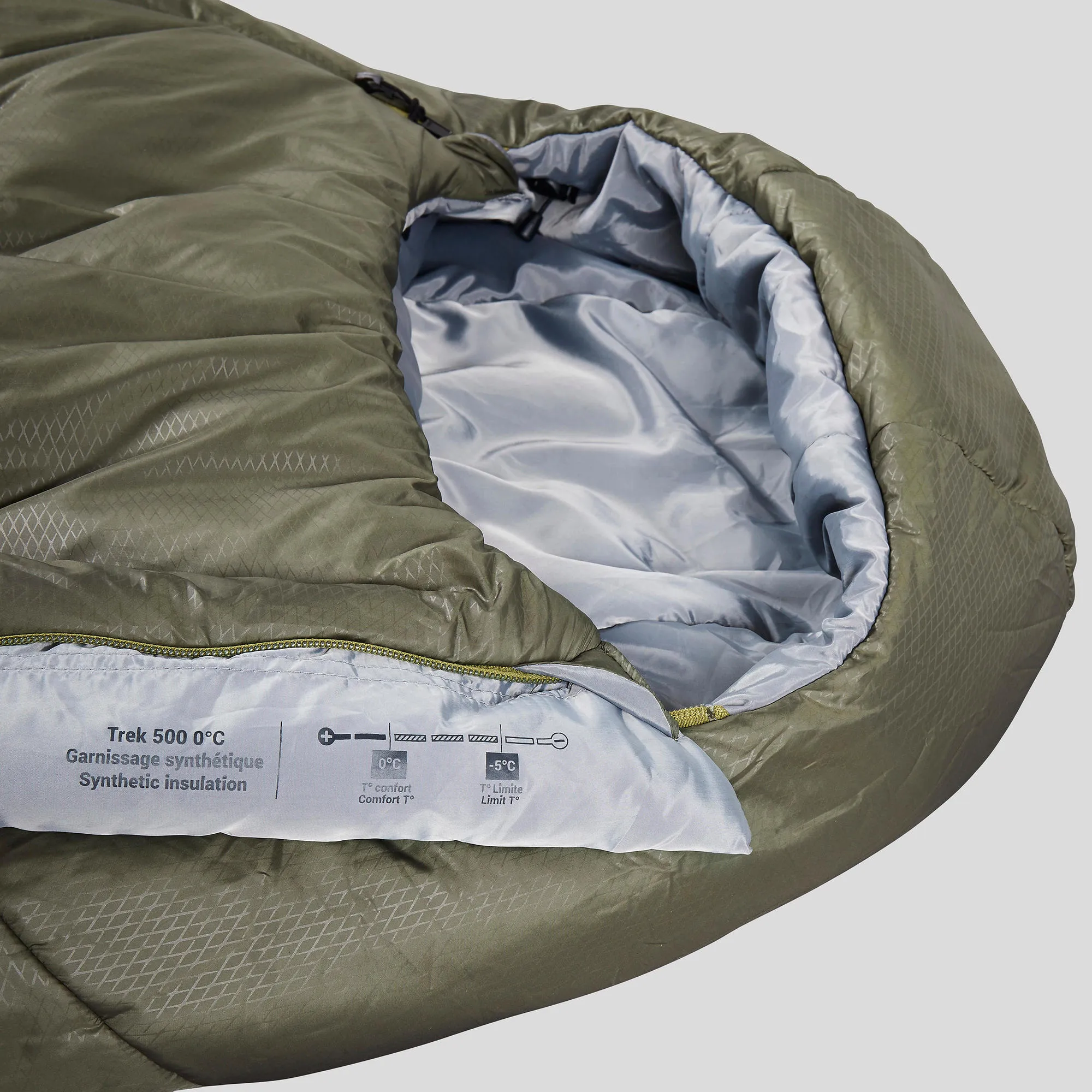 Forclaz Backpacking Sleeping Bag MT500 32°F - Polyester