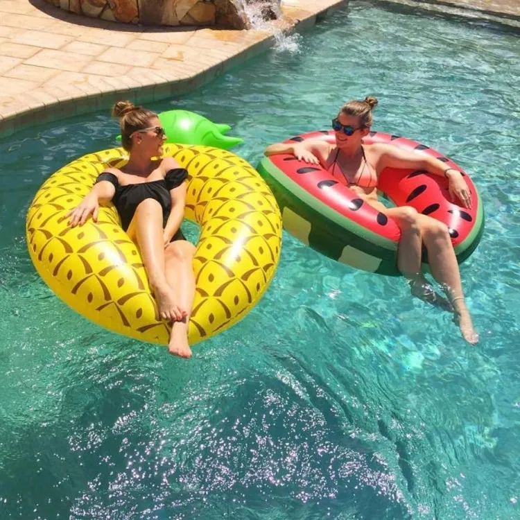 Inflatable Watermelon Shaped Swimming Ring, Inflated Size: 114 x 114cm