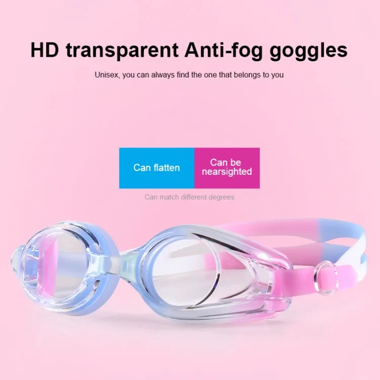 JIEHU JH8102 4 in1 Women HD Transparent Anti-fog Waterproof Swimming Glasses Swimming Cap Set(Pink)