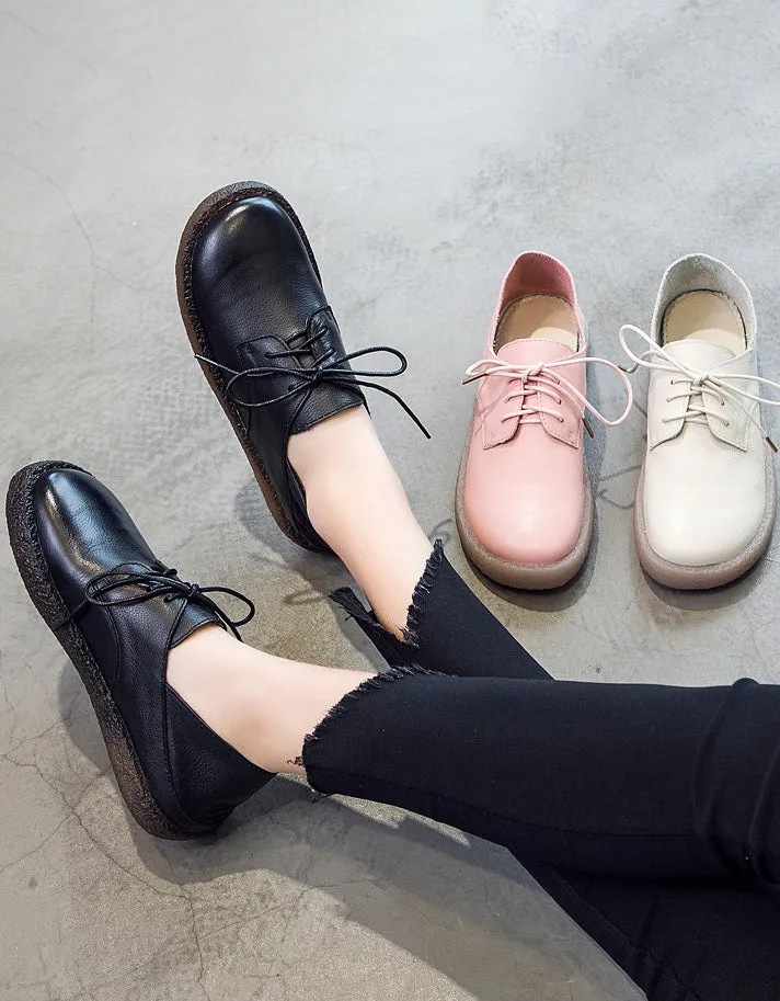 Lace-up Comfortable Casual Leather Sneakers