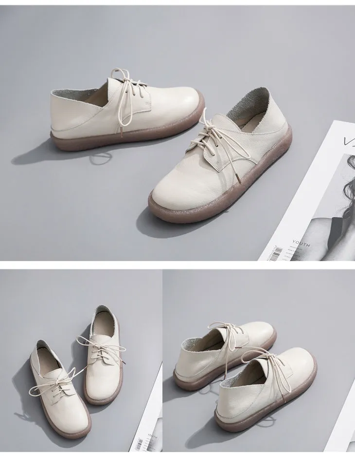 Lace-up Comfortable Casual Leather Sneakers