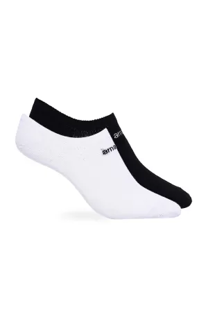 Low Cut Socks (Pack of 2) - Bright White-Black