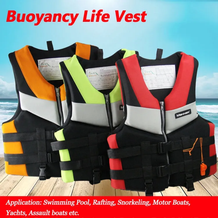 MANNER QP2030 Adult Buoyancy Vest Swimming Aid Life Jacket, Size:M(Green)