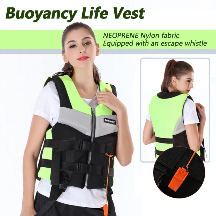 MANNER QP2030 Adult Buoyancy Vest Swimming Aid Life Jacket, Size:M(Green)