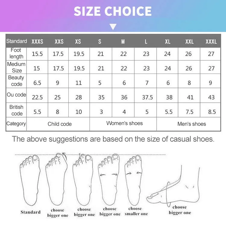 Non-slip Plastic Grain Texture Thick Cloth Sole Printing Diving Shoes and Socks, One Pair, Size:M (Purple Lines)