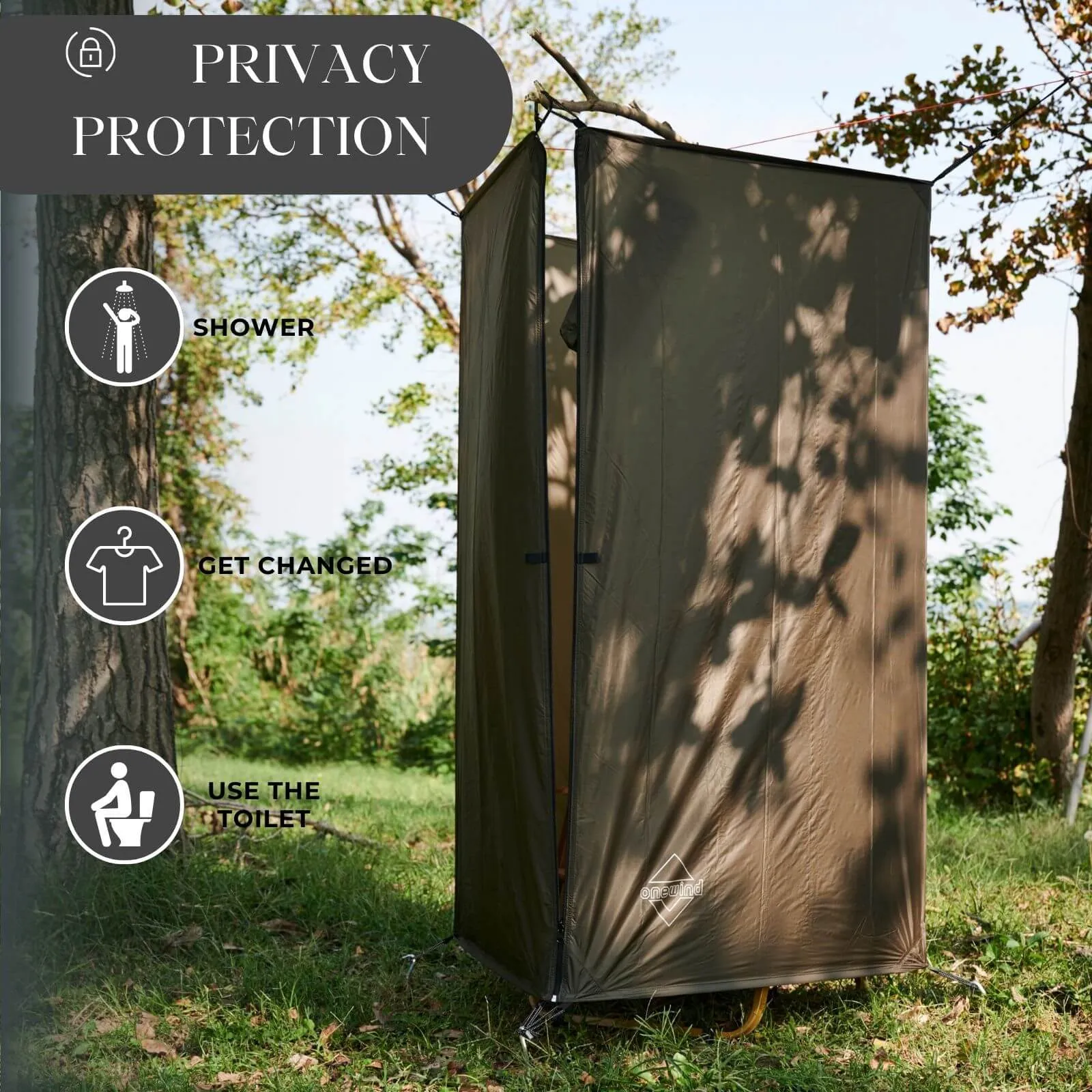 Portable Privacy Shower Tent for Camping & Hiking