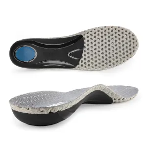 riemot Heavy Duty Support Shoe Insoles for Men High Arch Support Orthotic Inserts Relieve Plantar Fasciitis Flat Feet Foot Pain Breathable Shoe Insole for Work Shoes Boots Grey EU 43/US 10