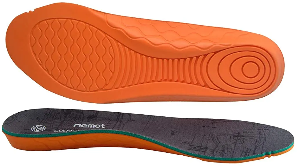 riemot Men's Anti Fatigue Shoe Insoles, Replacment Orthotic Inserts for Work Boots Shoes, Heavy Duty Innersoles, Cushioning Comfort