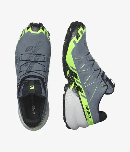 Salomon Speedcross 6 GTX Shoes (Men's) Flint Stone / Green Gecko / Black