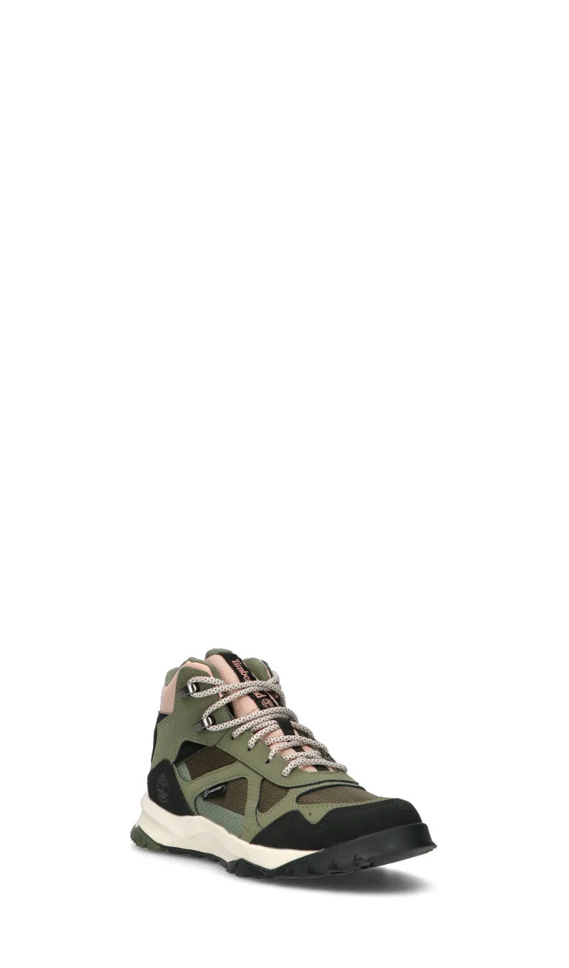 TIMBERLAND Scarpa trekking donna verde/cipria in pelle