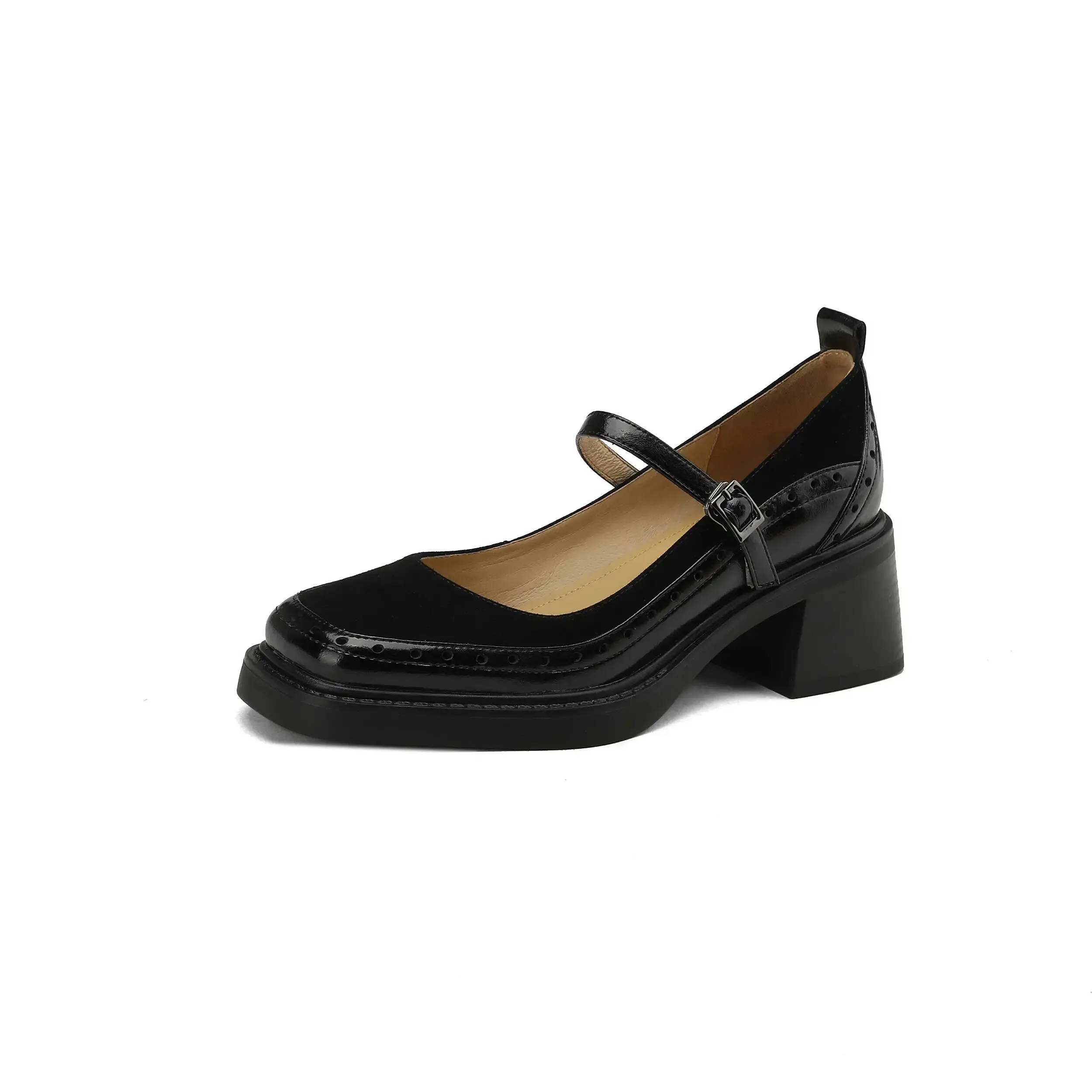 USS Shoes Hanna Women's Leather Carving Design Pumps