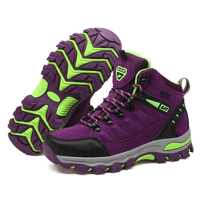 Women Ankle Outdoor Trekking Boots Hiking Shoes - WHS50165