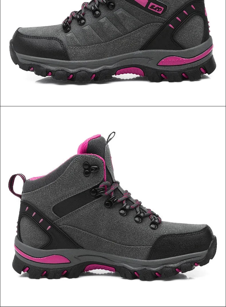 Women Ankle Outdoor Trekking Boots Hiking Shoes - WHS50165