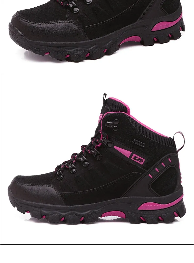 Women Ankle Outdoor Trekking Boots Hiking Shoes - WHS50165