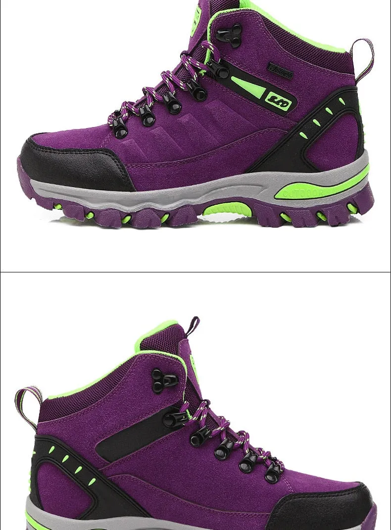 Women Ankle Outdoor Trekking Boots Hiking Shoes - WHS50165