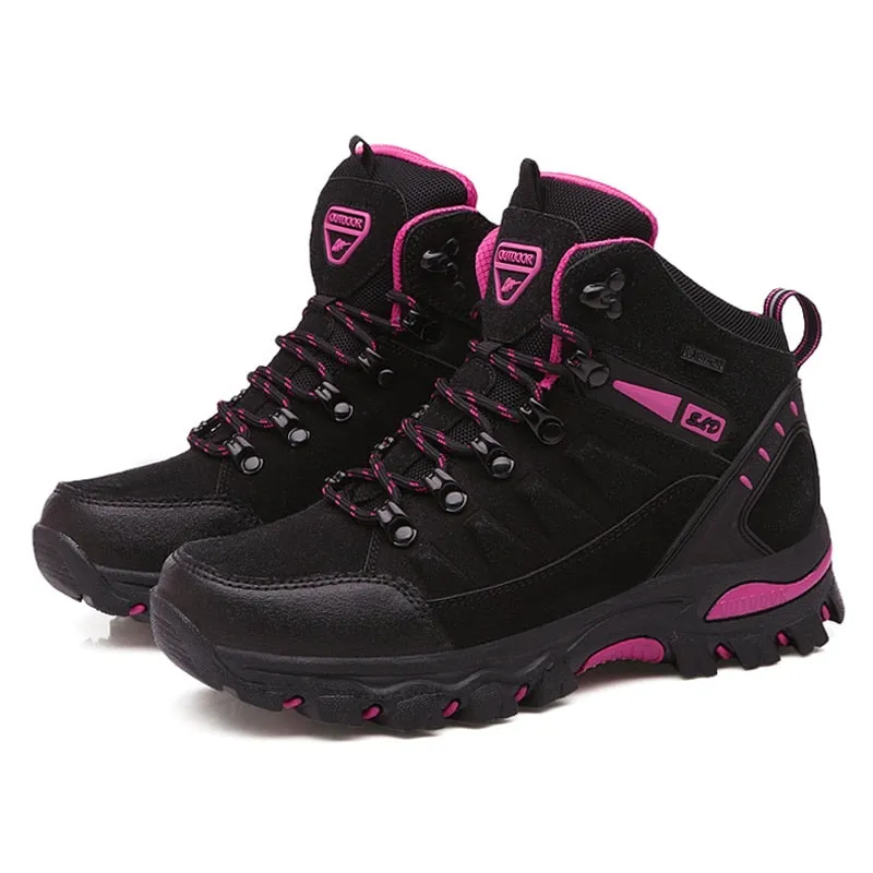 Women Ankle Outdoor Trekking Boots Hiking Shoes - WHS50165