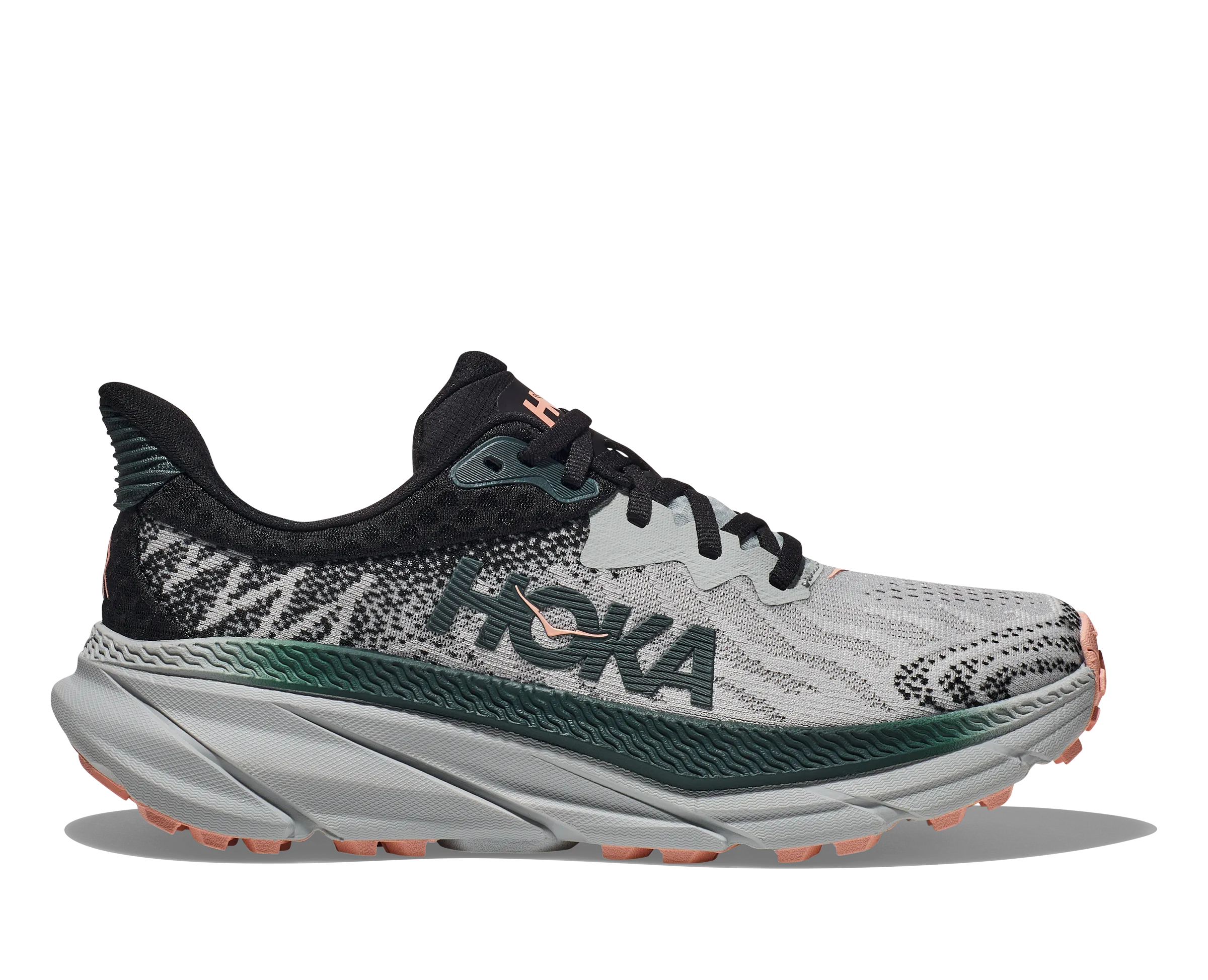 Women's Hoka Challenger 7 Color: Harbor Mist/Spruce