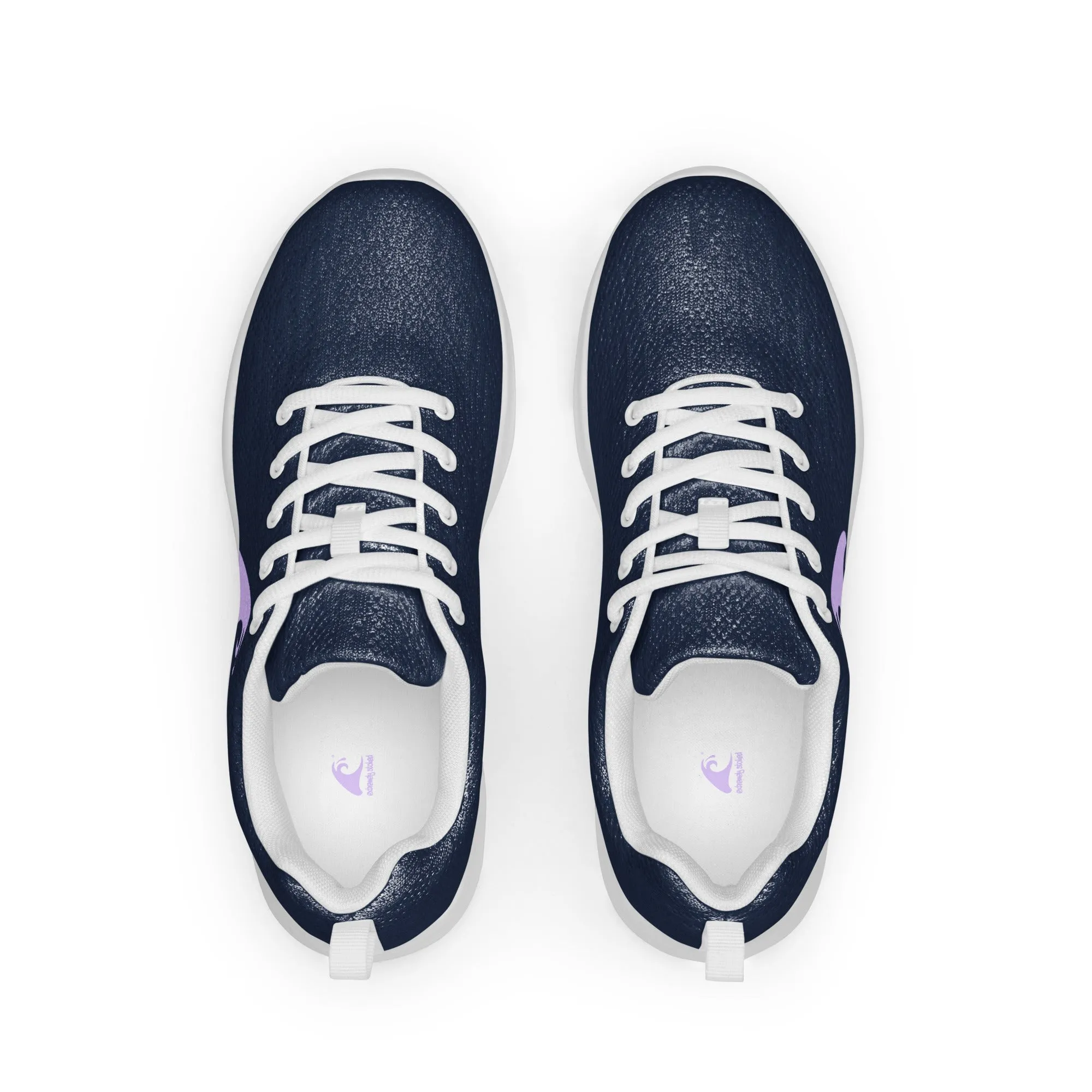 Women’s Navy Blue Athleisure Shoes with Lavender Extremely Stoked Epic Wave Logo