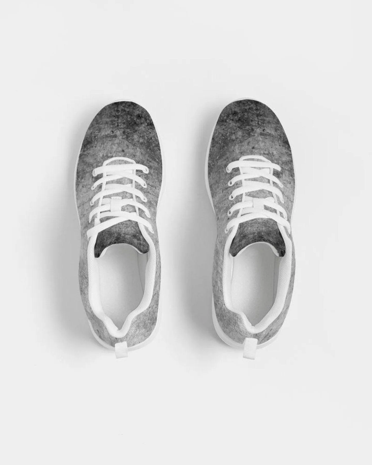 Women's Sneakers - Grey Tie-dye Style Canvas Sports Shoes / Running