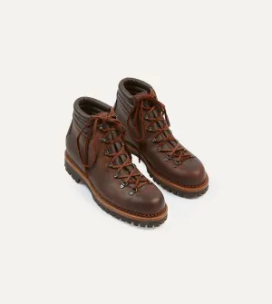 Yuketen Mens Brown Leather Vettore Hiking Boots - Durable Outdoor Footwear for Hiking and Trekking